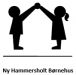 Vores logo, hvor to børn danner et hus ved at holde i hænderne